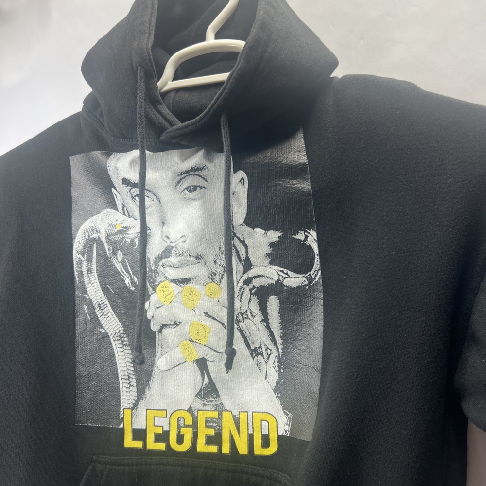 Jon Lauren Kobe Bryant Hoodie Men's Sweatshirt Black‎ Mamba Size M Medium Black - Picture 2 of 7